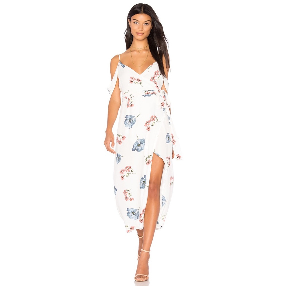 BARDOT Floral Mock Wrap Dress - Size S/6